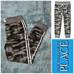 NEW - CHILDRENS PLACE - Army Camo Striped Joggers - XXL size 16